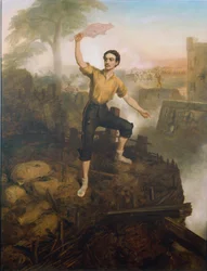 Leutnant Thomas Adair Butler (1836-1901) verdient das Victoria-Kreuz in Lucknow während des indischen Aufstands am 9. März 1858, ca. 1860